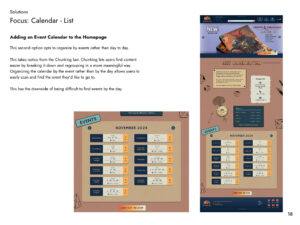 List calendar option 2 is introduced