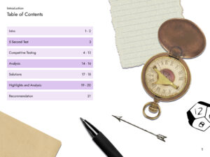 Table of contents