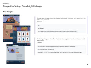 Final answers for game-knight redesign