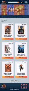 Mobile shop page.