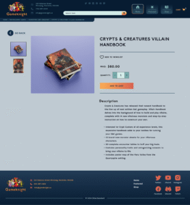 Desktop product page.